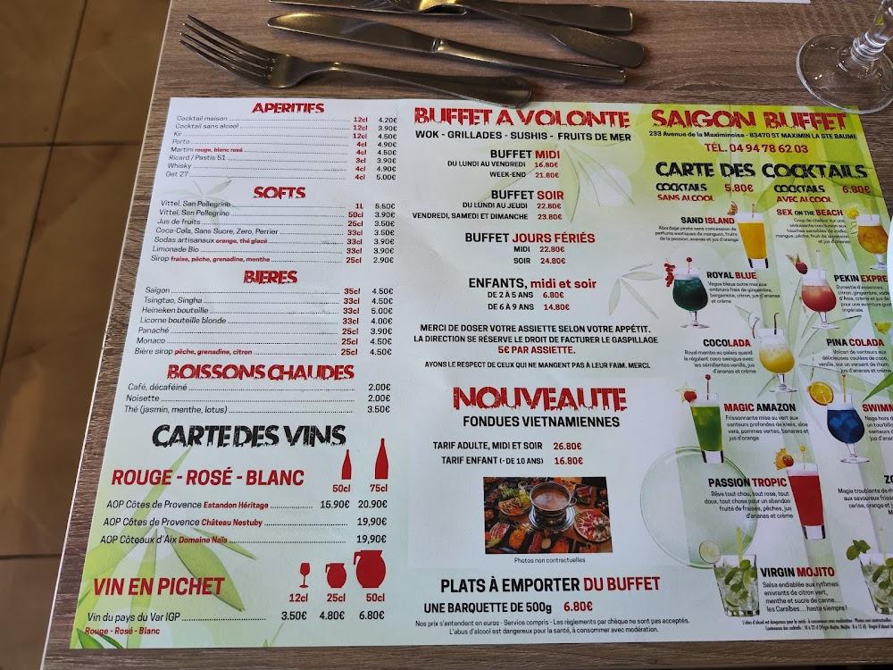 New Saïgon Wok (Saint-Maximin) - Menu Image 3